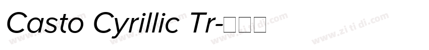 Casto Cyrillic Tr字体转换